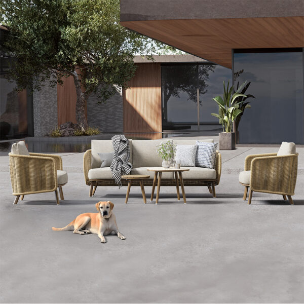 Tuinsofa met wicker