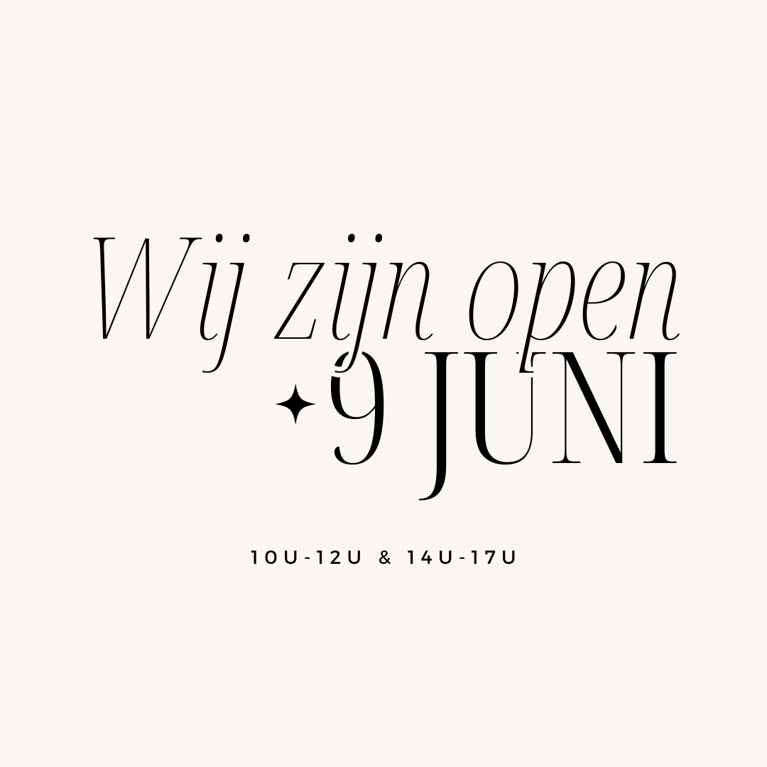 Wij zijn open
