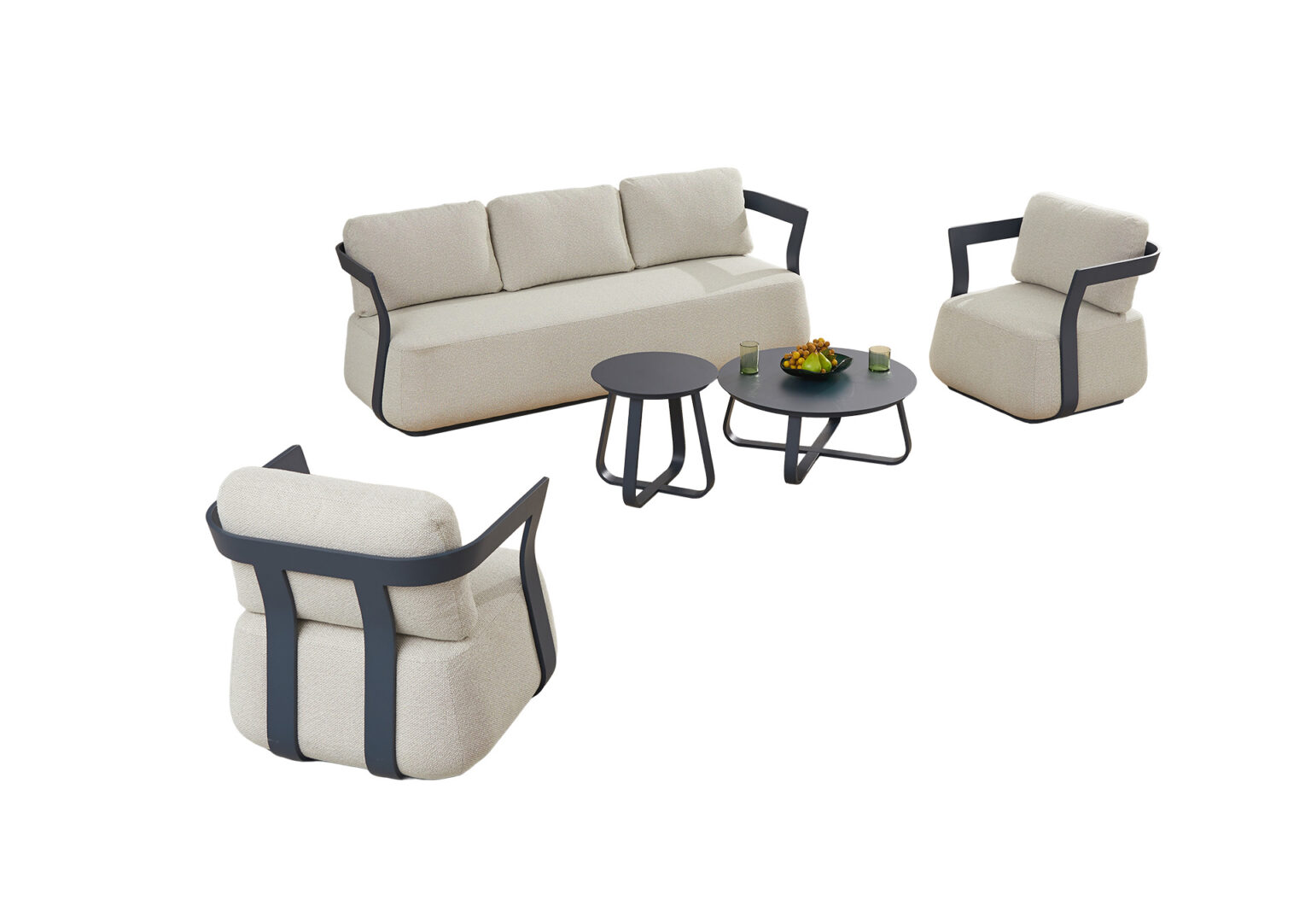 Anaïs sofa set blauw